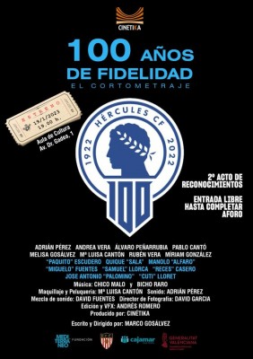 Un cortometraje y un acto de reconocimiento, nuevos actos del Centenario del Hércules
