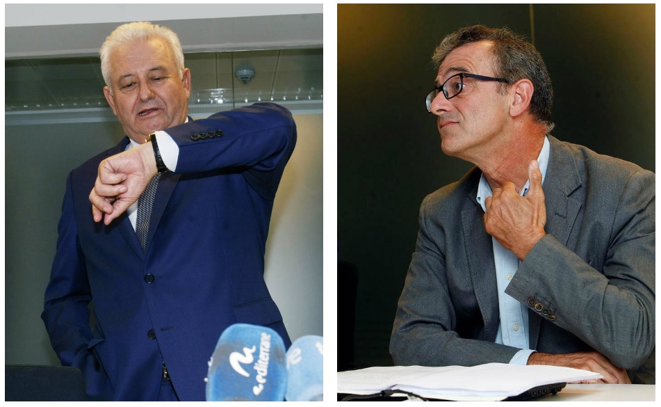 El presidente y el tesorero de Coepa, Francisco Gómez y Antonio Galvañ - 