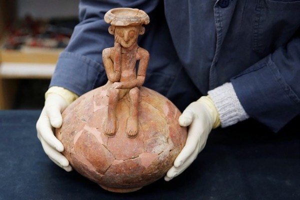 La estatuilla de un 'pensador' de 3.800 años, desenterrada en Israel
