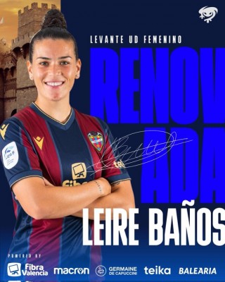 El Levante Femenino renueva a Leire Baños hasta 2025
