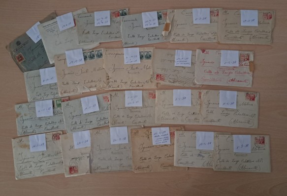 El Archivo de Crevillent recibe una donación de más de treinta cartas manuscritas durante la Guerra Civil