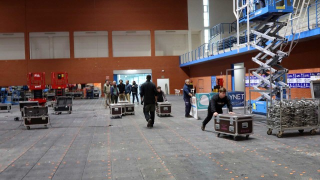 Arrancan los trabajos de montaje del plató del Benidorm Fest 2023 