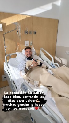 Samu Castillejo, operado con éxito de su fractura en la muñeca