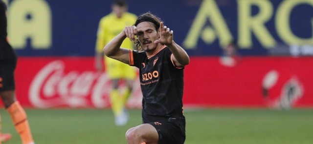 Cavani, goles sin triunfos