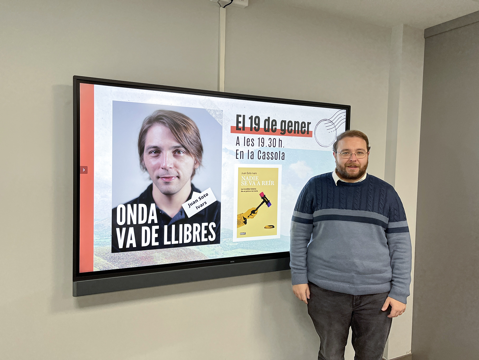 El edil de Recursos Humanos, Bibliotecas, Juventud e Innovación, Vicent Bou. Foto: Ayuntamiento de Onda - 