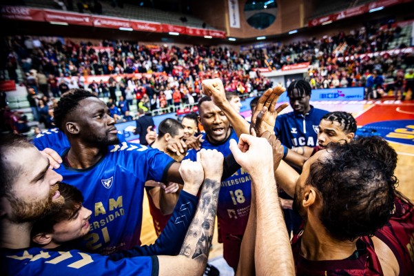 El UCAM, con 13 triunfos seguidos, tiene la tercera mejor racha local de la Liga de Campeones FIBA 