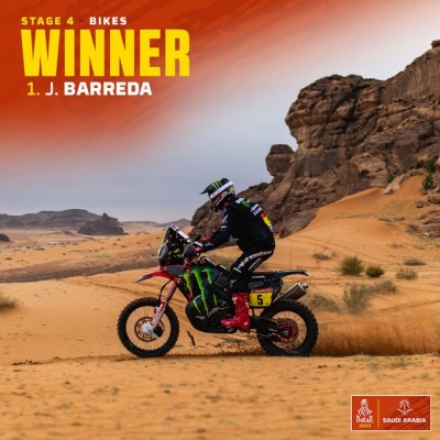 Joan Barreda se lleva la cuarta etapa del Dakar