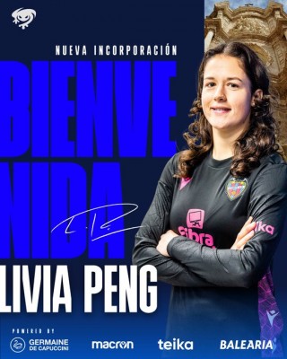 La portera suiza Livia Peng llega cedida al Levante hasta final de temporada