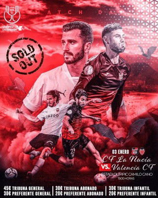 Agotadas las entradas para el partido de Copa La Nucía-Valencia
