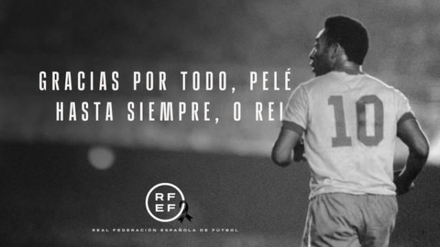 La RFEF decreta un minuto silencio en todos los partidos en homenaje a Pelé
