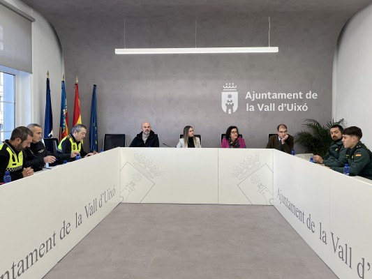 La Vall d'Uixó coordina un dispositivo especial de seguridad para fin de año