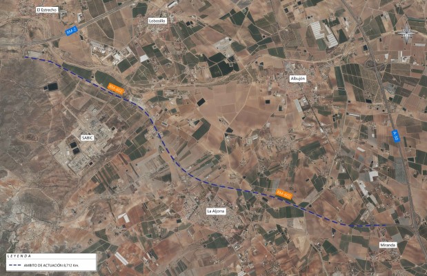 Sale a licitación por 4,6 millones la reparación de la carretera de La Aljorra por la que se accede a Sabic