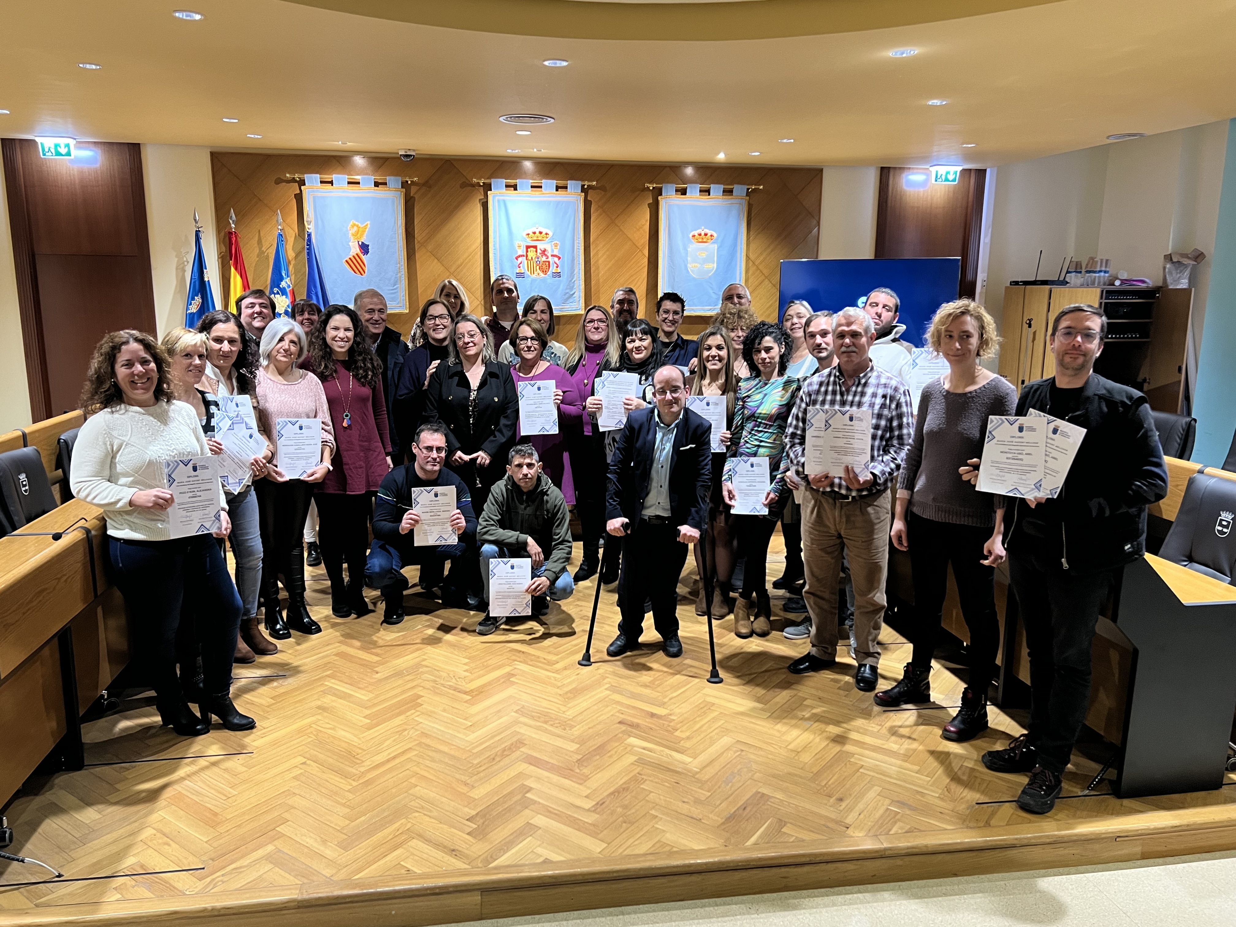 Burriana finaliza el taller de empleo Riu Anna-4 junto a los 20 participantes del año 2022