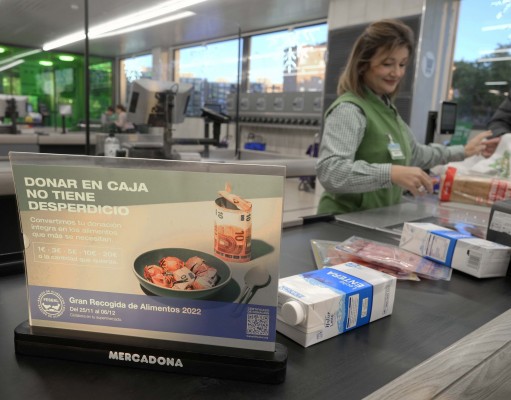 Mercadona y sus clientes donan más de 3,5 millones de euros a los bancos de alimentos