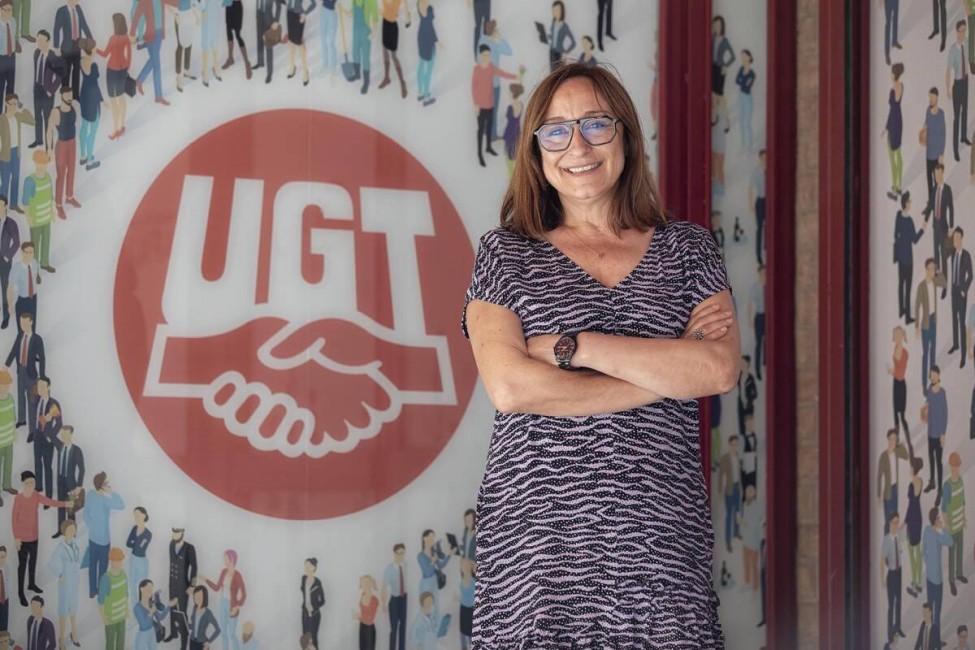 La secretaria general de UGT Serveis Públics, Mayte Montaner. Foto: MARGA FERRER - 
