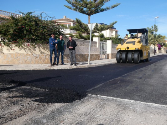 La Nucía destina 520.000 euros para el reasfaltado y las mejoras hidráulicas en la Urb. Bello Horizonte II