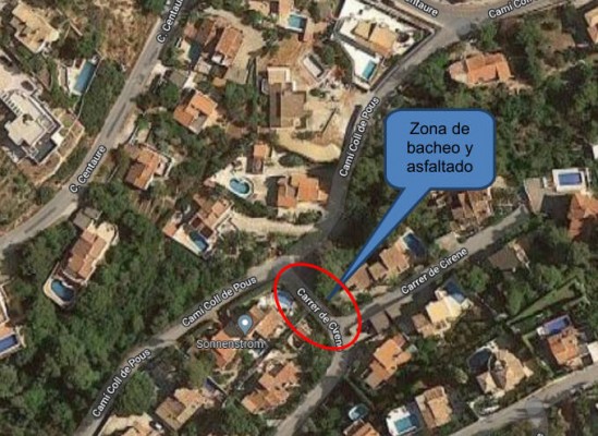 Tres constructoras pugnan por los 120.000 euros de Dénia para reparar calles del Montgó

