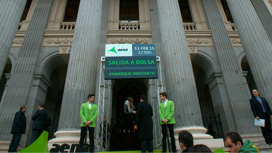 Así se vistió Aena en su salida a bolsa - 