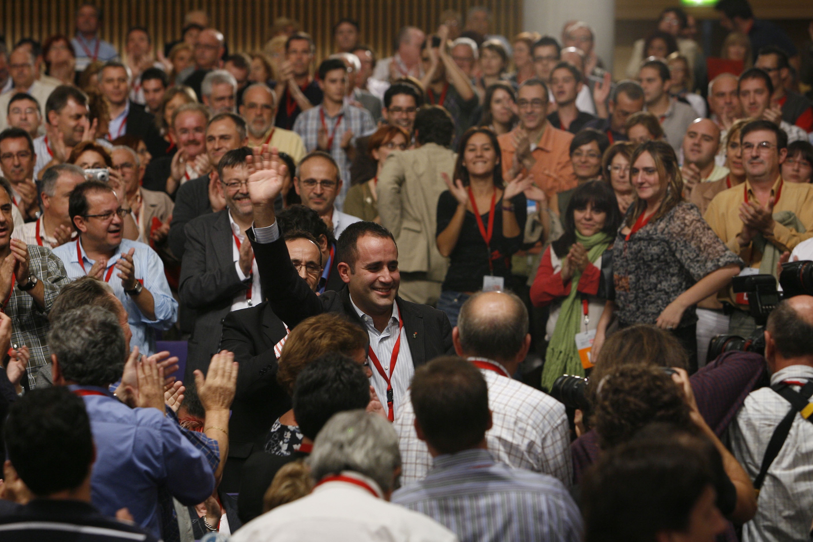 Imagen del congreso del PSPV de 2008 en el que venció Alarte. Foto: PSPV - 