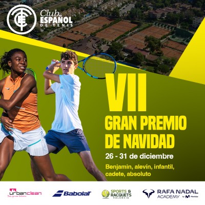 400 tenistas se citan en el VII Gran Premio de Navidad del Club Español de Tenis

