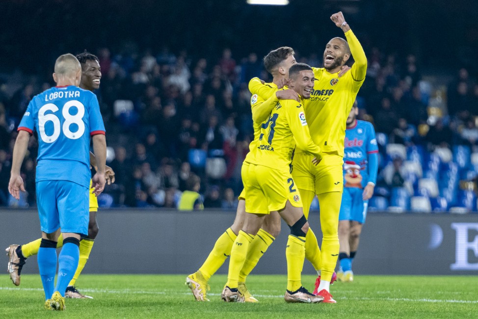 Capoue celebra su gol en el estadio Diego Armando Maradona. VILLARREAL CF - 