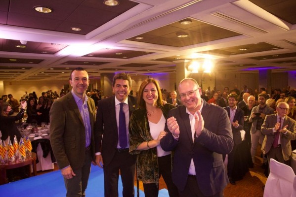 La cena del PP de València y las encuestas: Catalá traslada que aventajan en seis puntos a Compromís