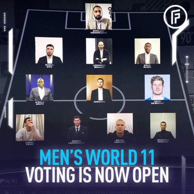 Abierta la votación para que los jugadores elijan el 11 FIFA FIFPRO 2021-2022
