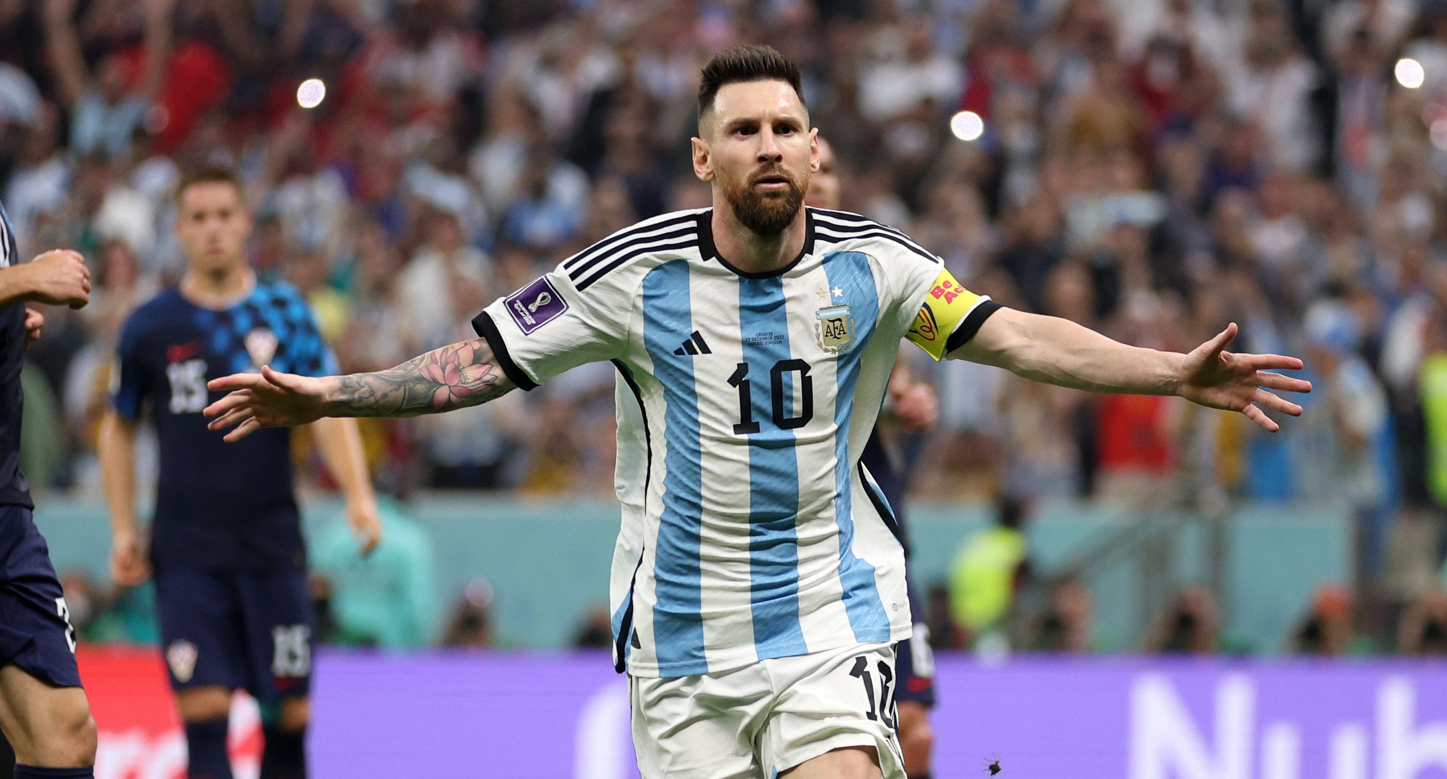 Leo Messi celebrando su gol. Foto: MP - 