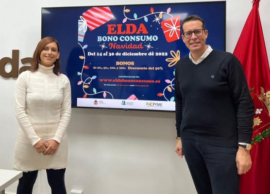 Elda lanza el bono consumo Navidad con 260.000 euros para incentivar compras en el comercio local