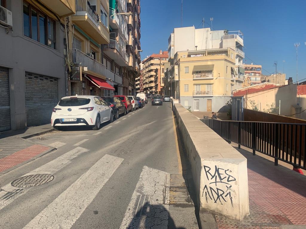 El tramo de Virgen del Socorro en el que se prevé intervenir para mejorar la accesibilidad. - 