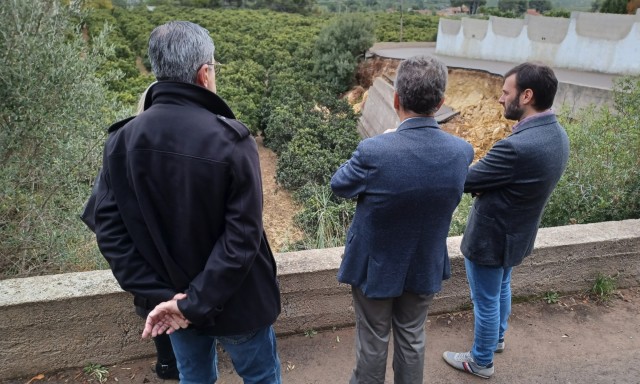 José María Ángel visita las comarcas de l’Horta y Camp de Túria afectadas por el último temporal
