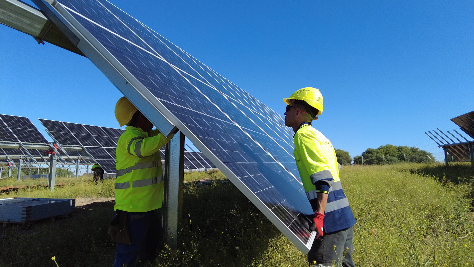 Construcción de una de las plantas de Statkraft en Andalucía. Foto: STATKRAFT - 