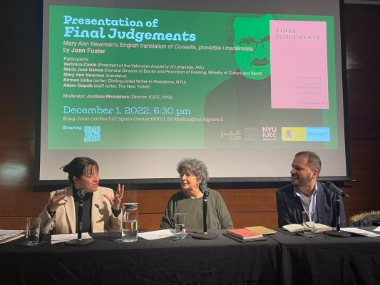 La obra de Fuster llega a Nueva York gracias a la traducción de 'Final Judgements'