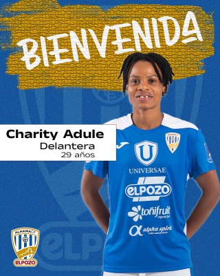 Charity Adule, delantera internacional nigeriana, ficha por el Alhama CF 