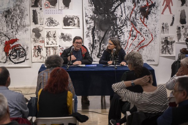 Oltra reaparece en público arropada por Aitana Mas y cargos de Igualdad