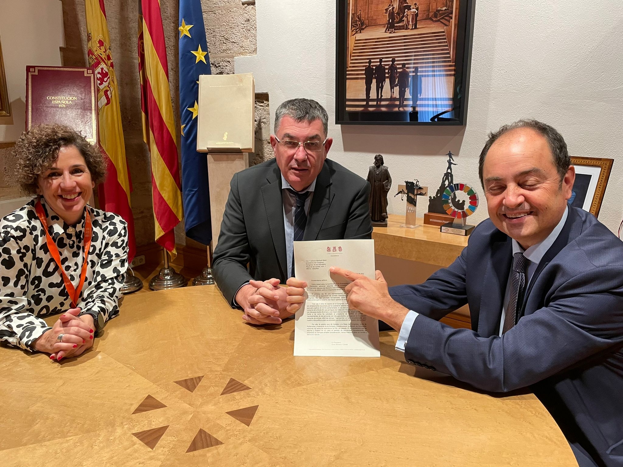 Morera envía una carta a Batet para que agilice el derecho civil valenciano tras tres años de espera