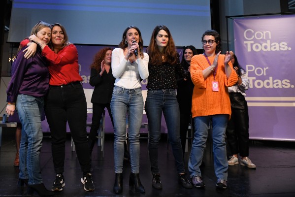 Montero, arropada por UP, defiende la ley 'sí es sí' y pide unidad feminista ante la 