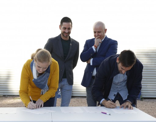 Mislata firma el acta de inicio de las obras del nuevo auditorio 
