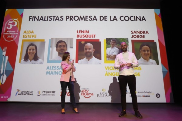 Lenin Busquet, de Abiss Restaurante de Calp, galardonado con el premio 'Promesa de la Cocina'