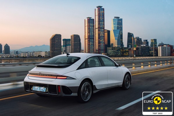 IONIQ 6 obtiene la calificación de cinco estrellas de seguridad de Euro NCAP