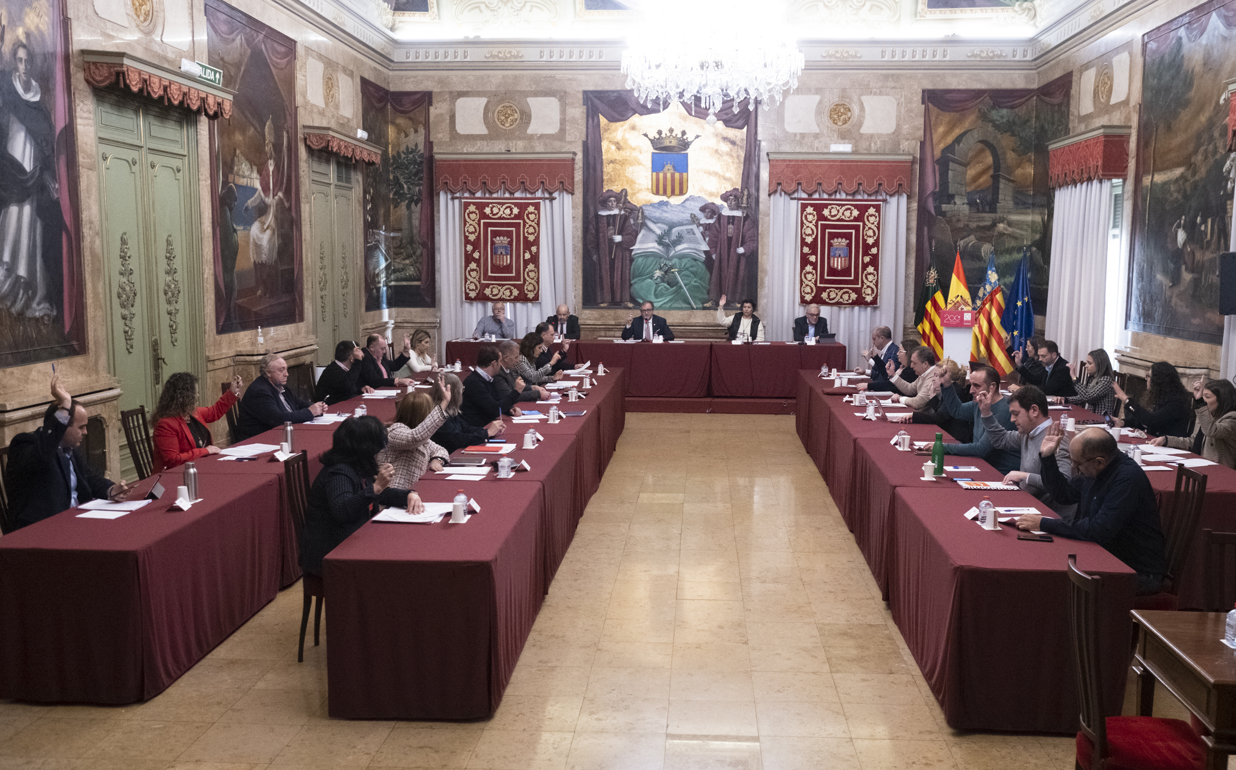 Las retribuciones de los diputados provinciales se incrementarán un 1,47% este año