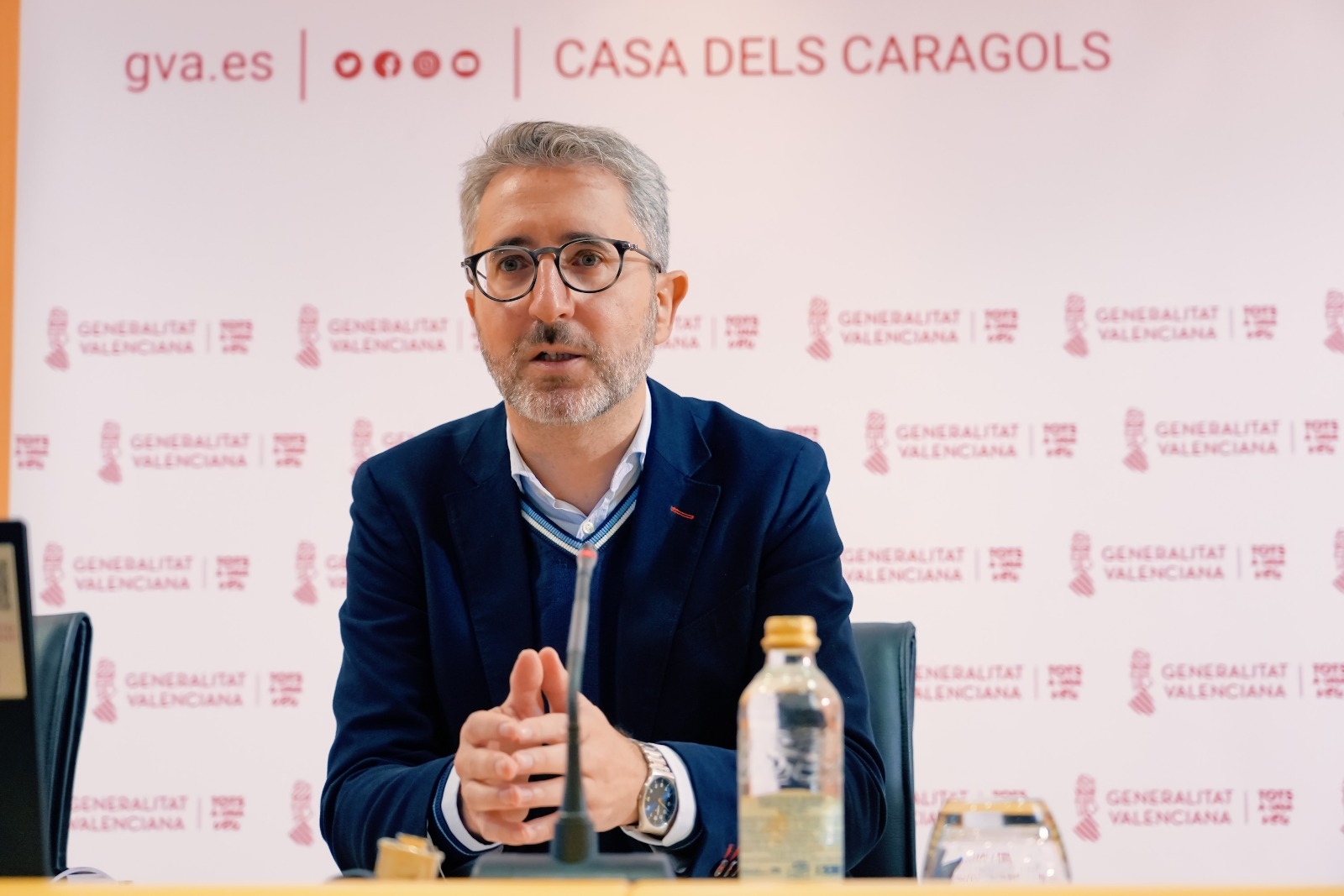 El conseller de Hacienda durante la presentación de los presupuestos territorializados para Castellón - 
