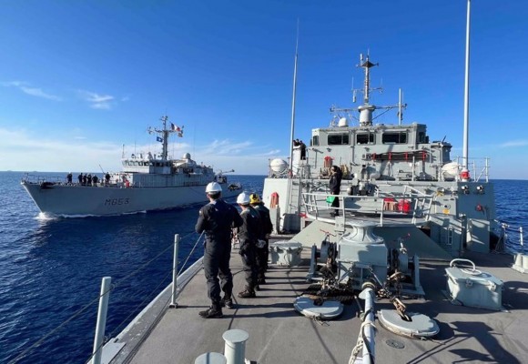 El cazaminas 'Duero' vuelve a Arsenal de Cartagena tras 83 días en una misión de la OTAN por el Mediterráneo
