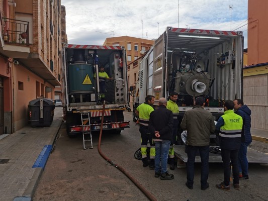 Vila-real avanza en su plan de prevención de inundaciones con el sellado del colector de Pío XII