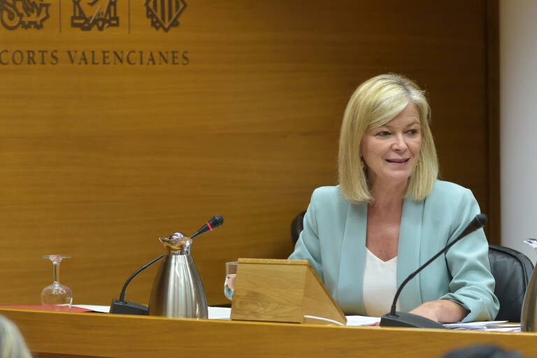  La consellera de Justicia, Gabriela Bravo, en Les Corts. Foto: CORTS/INMA CABALLER  - 