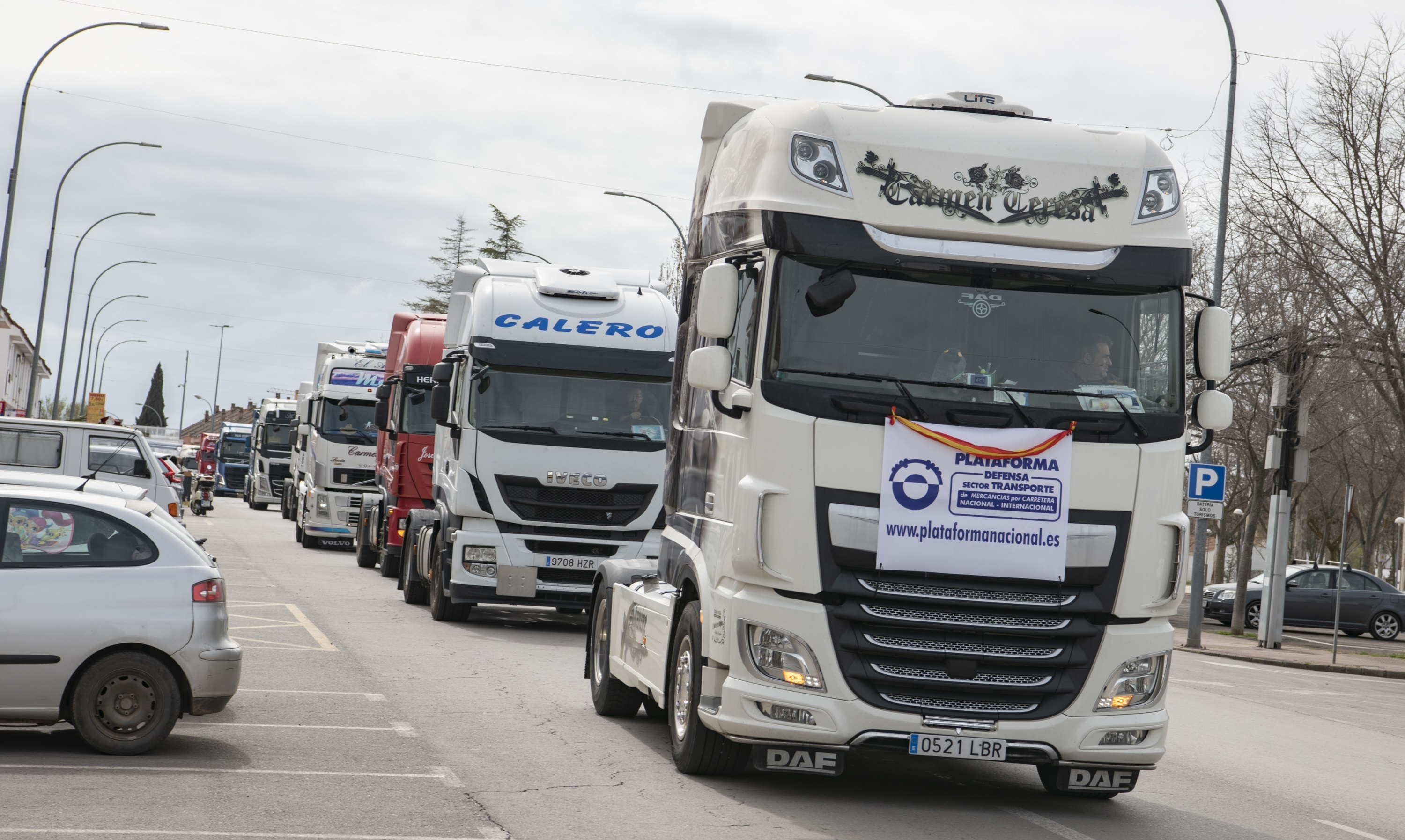 El paro de transportistas autónomos comienza esta medianoche