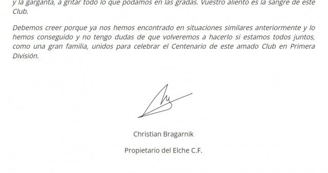 Bragarnik asume sus errores y pide unión para revertir la dinámica
