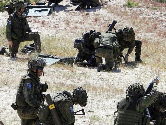 Un grupo de soldados durante las Trident Juncture 15 - 