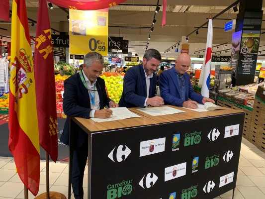 La agricultura ecológica de la Región seduce a Carrefour