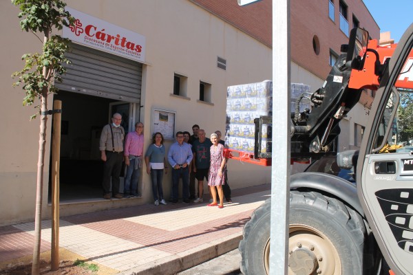 Cáritas Benicàssim recibe 2.660 kilos de productos de primera necesidad para las familias vulnerables
